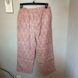 Fabindia pure cotton ikat printed pants cropped lightweight summer vacation